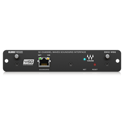 KLARK TEKNIK DN32-WSG Genişleme Kartı 32-Kanal Düşük Gecikmeli AoIP in WAVES SoundGrid Networks