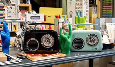 KOZMOS FB-R302-BK Siyah Retro Radyo ve Bluetooth Hoparlör