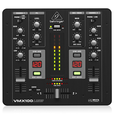 BEHRINGER Pro Mixer VMX100USB USB Dj Mikseri