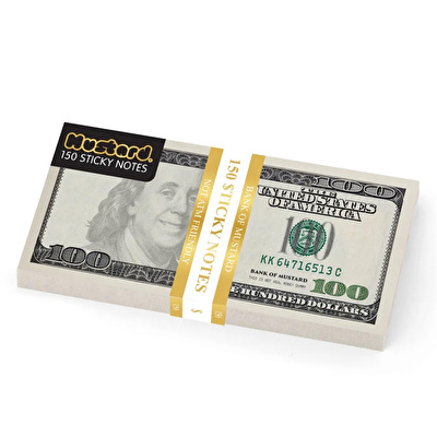 MUSTARD Cash Sticky Notes Not Kağıdı