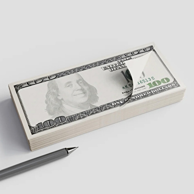 MUSTARD Cash Sticky Notes Not Kağıdı