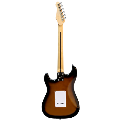 Mantic MST100-HSB Aksesuarlı ve Amfili Sunburst Elektro Gitar Paketi