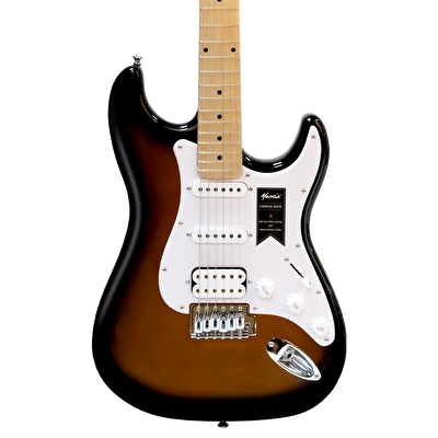 Mantic MST100-HSB Aksesuarlı ve Amfili Sunburst Elektro Gitar Paketi