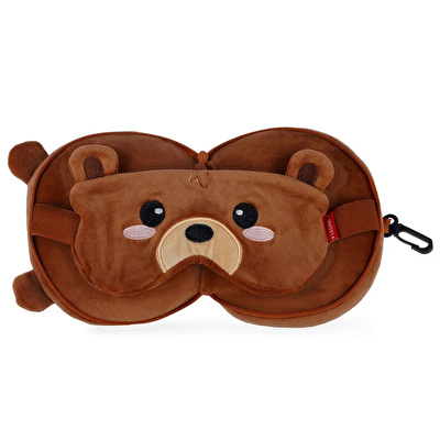 LEGAMI Maskeli Seyahat Yastığı - Teddy Bear
