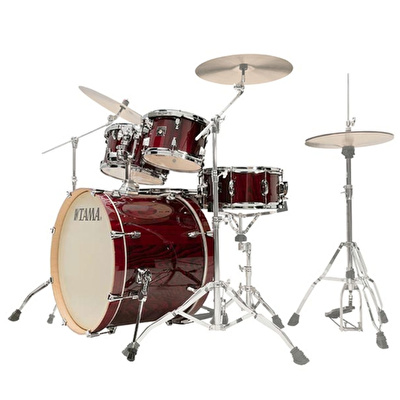 TAMA CL52KRSP-GGP Superstar Classic Gloss Garnet Lacebark Pine 5 Parça (22B/10T/12T/16F/14S) Akustik Davul Seti