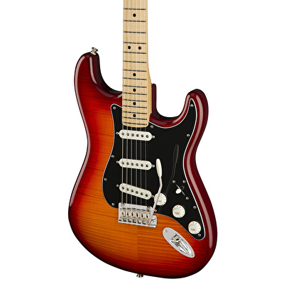 Fender Player Stratocaster Plus Top Akçaağaç Klavye Aged Cherry Burst Elektro Gitar