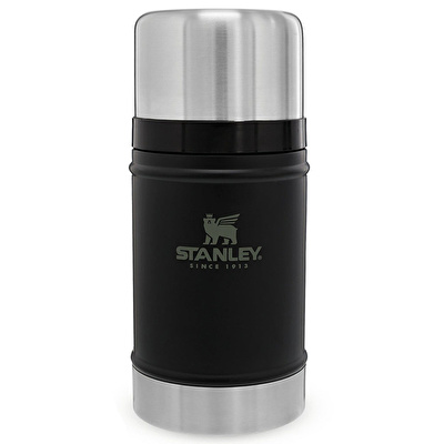 STANLEY 0.7L Classic Legendary Food Jar - Klasik Yemek Termosu - Siyah Matara