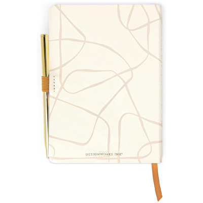 DESIGNWORKS INK Tükenmez Kalemli Defter - Brings You Joy