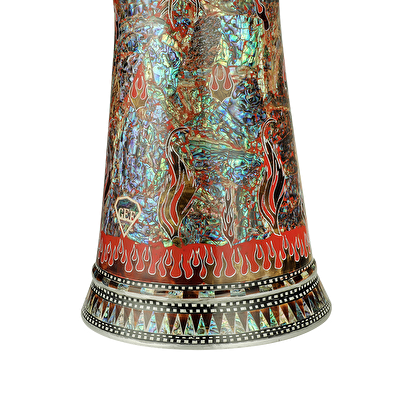 GEF ELFAN ADB23-6519 Kültürel Motifli Darbuka 23cm