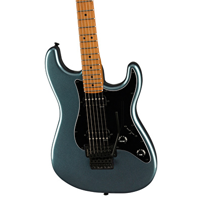 Squier Contemporary Stratocaster HH FR Akçaağaç Klavye  Metallic Siyah Elektro Gitar