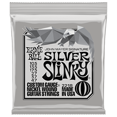 ERNIE BALL John Mayer Silver Slinky Nickel 10,5-47 Gitar Teli