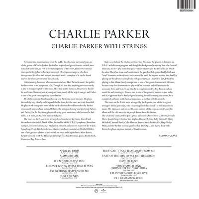Charlie Parker – Charlie Parker With Strings (Back To Black Series 2013 Remastered)