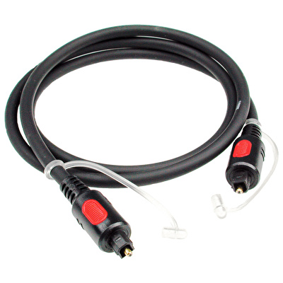 Klotz LWL High-End Dijital Siyah 2mt TOSLINK Optik Kablo