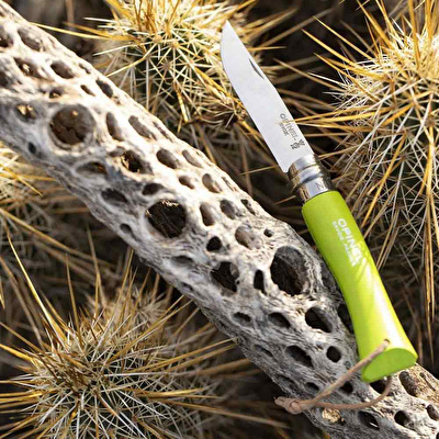 OPINEL Inox Trekking 7 No Paslanmaz Çelik Çakı (Açık Yeşil)