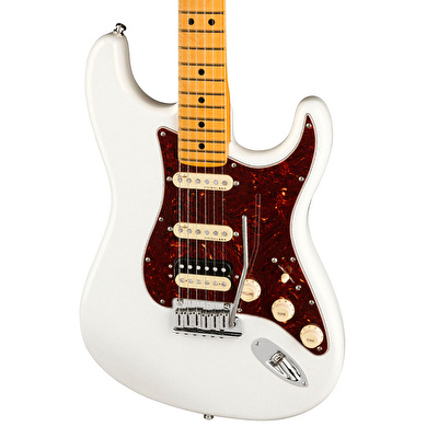Fender American Ultra Stratocaster HSS Akçaağaç Klavye Arctic Pearl Elektro Gitar