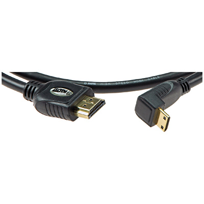 Klotz Açılı C-Plug LSU - A-Plug HDMI Yüksek Hızlı 1mt HDMI Kamera Kablosu