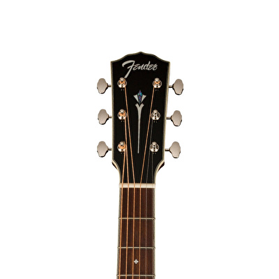 Fender PD-220E Paramount Dreadnought Ovangkol Klavye Natural Elektro Akustik Gitar