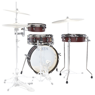 TAMA LJK48PBN-BWW Limited Club-JAM Pancake Burgundy Walnut Wrap 4 Parça (18B/10T/13F/12S) Akustik Davul Seti