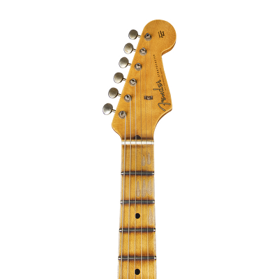 Fender Custom Shop W21 Limited Edition 1957 Stratocaster Journeyman Relic Akçaağaç Klavye Aged Black Elektro Gitar