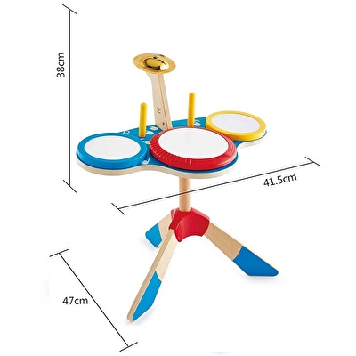 HAPE Drum and Cymbal Oyuncak Davul Seti