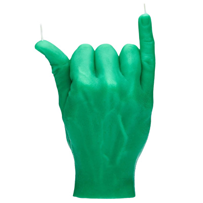 CANDLE HAND Shaka Mum Yeşil