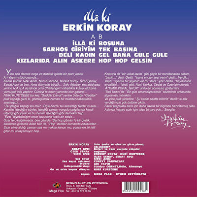 Erkin Koray - İlla ki (Sarı Plak)