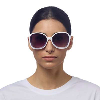 OKKIA Anna Butterfly Güneş Gözlüğü Beyaz