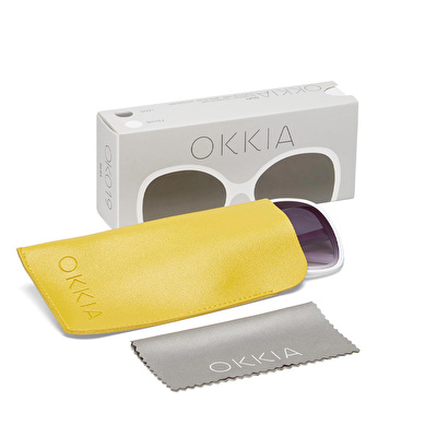 OKKIA Anna Butterfly Güneş Gözlüğü Beyaz