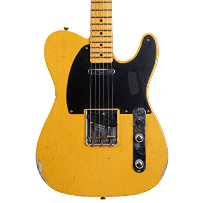 Fender Custom Shop Limited Edition 1950's Double Esquire Relic Faded Aged Nocaster Blonde Elektro Gitar