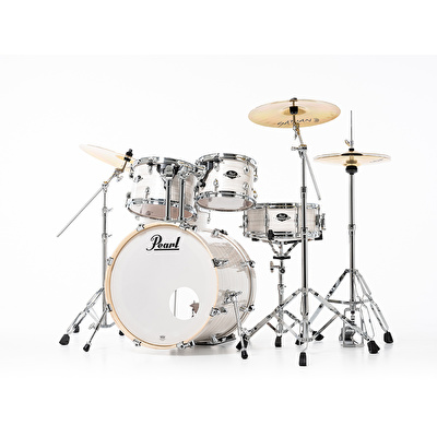 PEARL EXX705NBR/C777 Export EXX Slipstream White 5 Parça (20B/10T/12T/14F/14S) HWP-834 Aksam Setli ve Sabian SBR Zil Setli Akustik Davul Seti