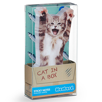 MUSTARD Cat in a Box Yapışkanlı Not Kağıdı
