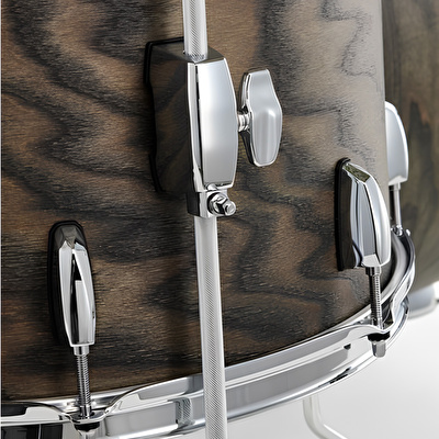 PEARL STS924XSP/C852 Session Studio Select Black Satin Ash 4 Parça (22B/10T/12T/16F) Akustik Davul Seti