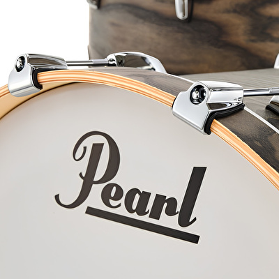 PEARL STS924XSP/C852 Session Studio Select Black Satin Ash 4 Parça (22B/10T/12T/16F) Akustik Davul Seti