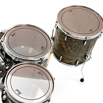PEARL STS924XSP/C852 Session Studio Select Black Satin Ash 4 Parça (22B/10T/12T/16F) Akustik Davul Seti