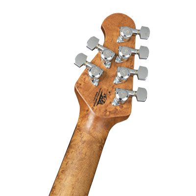 MUSICMAN Cutlass HSS Trem Ivory White Figured Fırınlanmış Akçaağaç Sap Gülağacı Klavye Mint Elektro Gitar