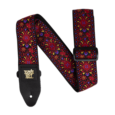ERNIE BALL Crimson Royal Bloom Jacquard Gitar Askısı