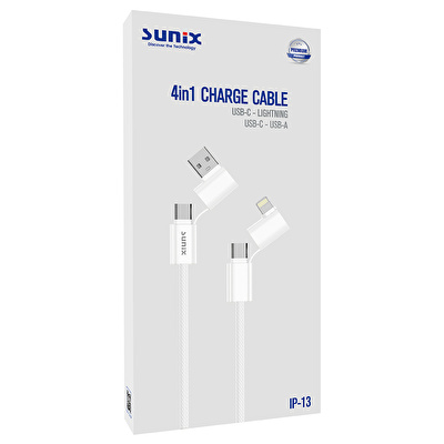 SUNIX IP-13 4 in 1 Data Şarj Kablosu