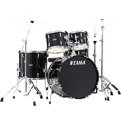 TAMA ST58H6-BNS Stagestar Black Night Sparkle 5 Parça (18B/10T/12T/14F/14S) Aksamlı Akustik Davul Seti