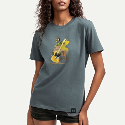 KAFT X FENDER X ZUHAL Uprising - Storm - Tasarım T-Shirt - Unisex