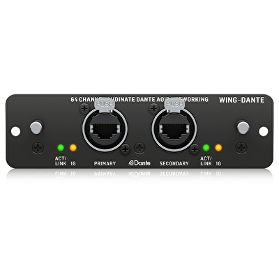 BEHRINGER 64x64 Kanal Audinate Dante AoIP Ağı için WING Genişletme Kartı