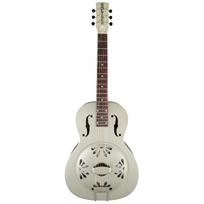 Gretsch G9201 Honey Dipper Round-Neck Brass Body Biscuit Cone Guitar Shed Roof Finish Resonator