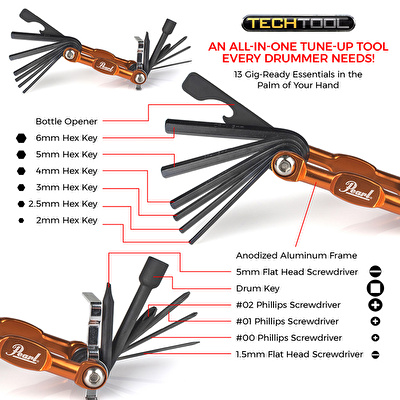 PEARL PTT13 TECHTOOL 13 Tools All In One