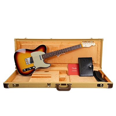 Fender Custom Shop 1960 Telecaster Custom NOS Chocolate 3 Ton Sunburst Elektro Gitar