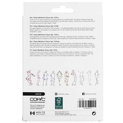 COPIC Multiliner Classic Color 10'lu Kalem Seti