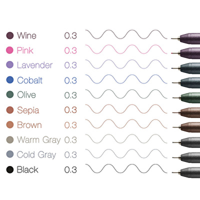 COPIC Multiliner Classic Color 10'lu Kalem Seti