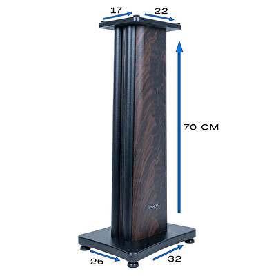 KOZMOS KS-SS418W Ahşap Hi-Fi Hoparlör Standı - Ceviz