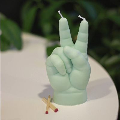 CANDLE HAND Baby Peace Mum Yeşil