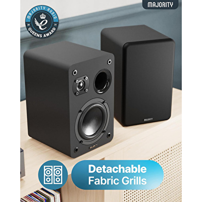 Majority D70X Raf Tipi Pasif Siyah Hoparlör