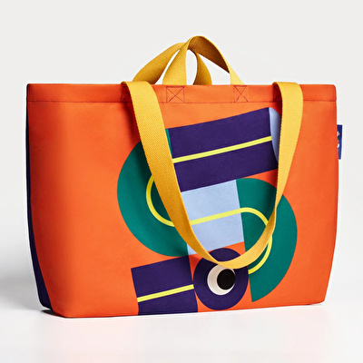 ROOT Turuncu & İndigo Kanvas Çanta