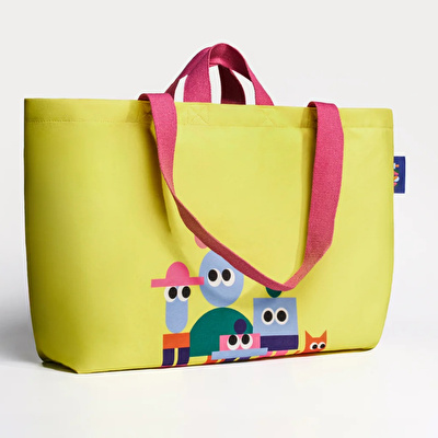 ROOT Sarı & Root Karakterler Kanvas Çanta